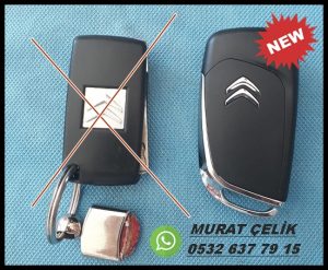 Citroen c4 sustalı anahtar - citroen c4 sustalı anahtar kabı ve citroen c4 anahtar sustalı anahtar kasası
