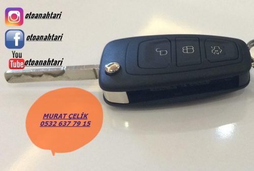Ford focus 3 anahtar kabı - ford focus 3 anahtar kasası - ford focus 3 sustalı anahtar kabı