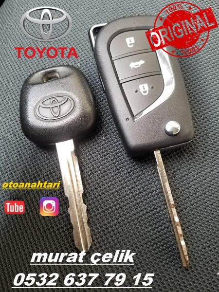 toyota yaris yedek anahtar yapımı