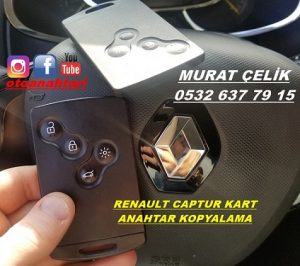 Renault Captur kart kopyalama yapıldı