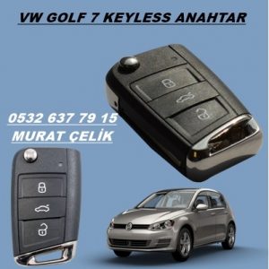 vw golf 7 keyless anahtar