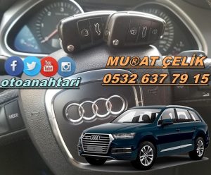 2009 model audi q7 orjinal anahtar