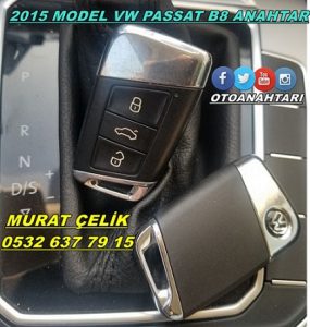 vw passat b8 2015 yedek anahtar