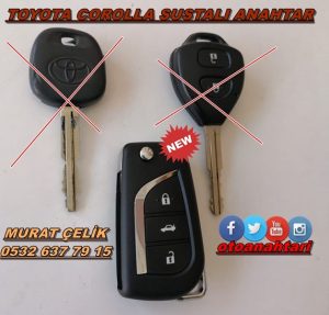 Toyota corolla sustalı anahtar