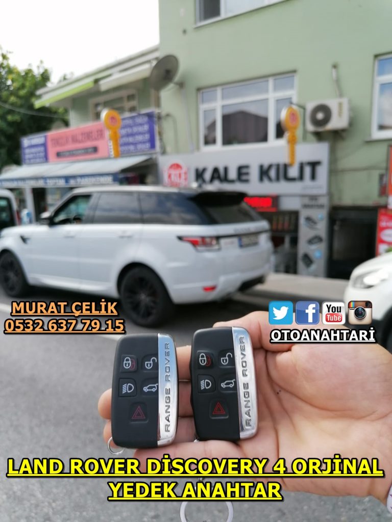land rover discovery 4 orjinal yedek anahtar