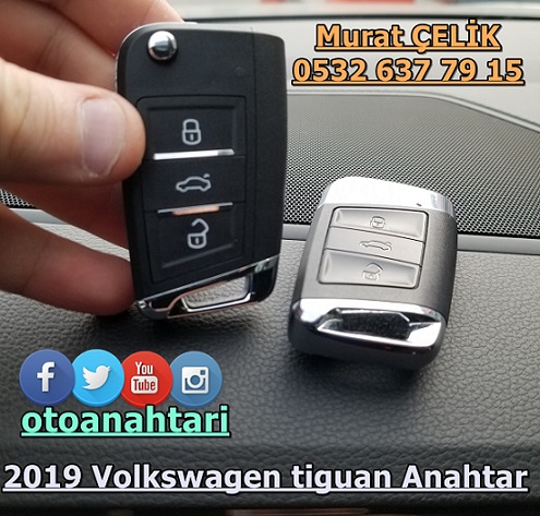 Volkswagen Tiguan 2019 model anahtar